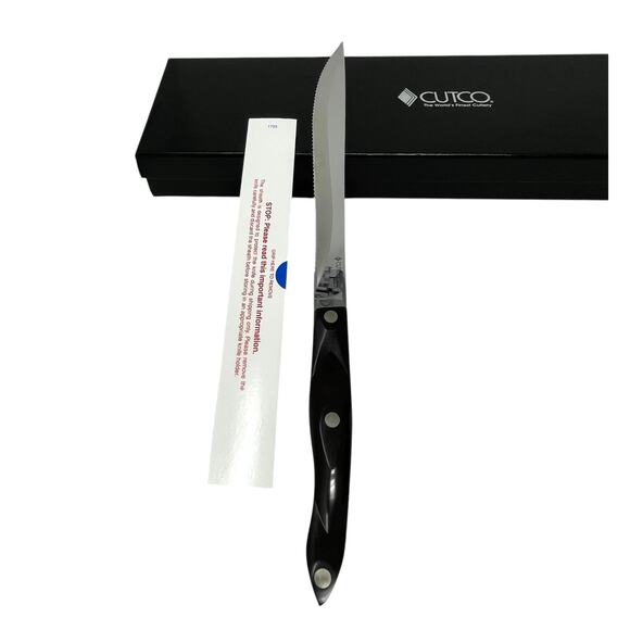 Cutco #1834CD Premium Carving Set Open Gift Box 9” Carver Knife & Fork USA - Picture 4 of 13